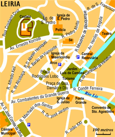 Mappa di Leiria