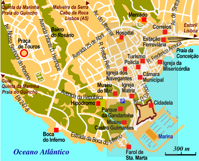 Mappa di Cascais